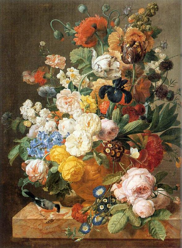 ELIAERTS, Jan Frans Bouquet of Flowers in a Sculpted Vase dfg France oil painting art